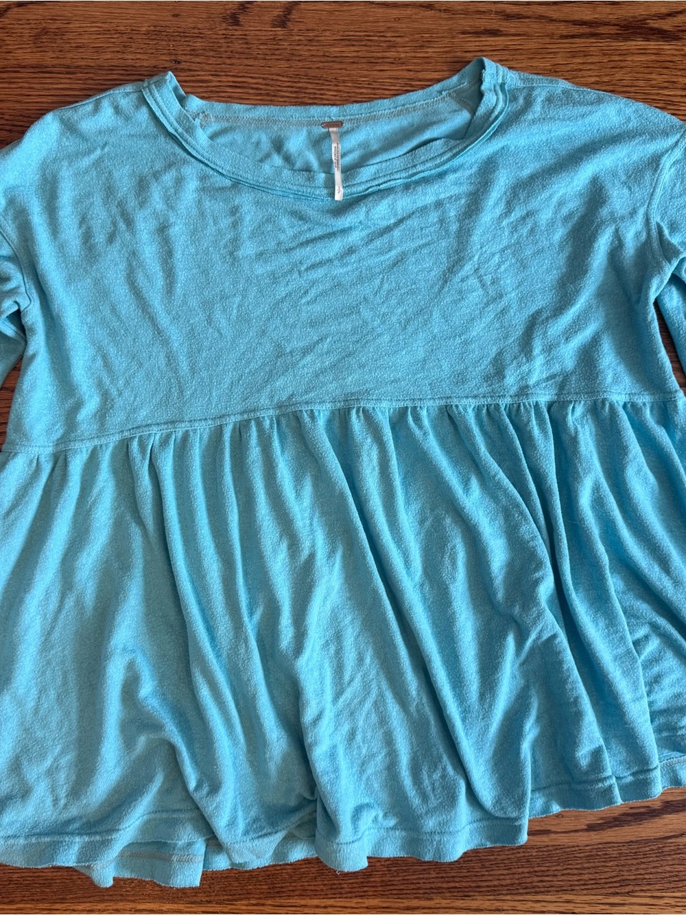 Free People Turquoise Peplum Tunic